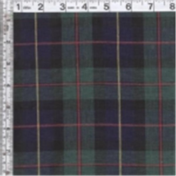 Textile Creations Textile Creations 18 44 in. Classic Yarn-Dyed Tartans Plaid - Green; Navy & Red 18